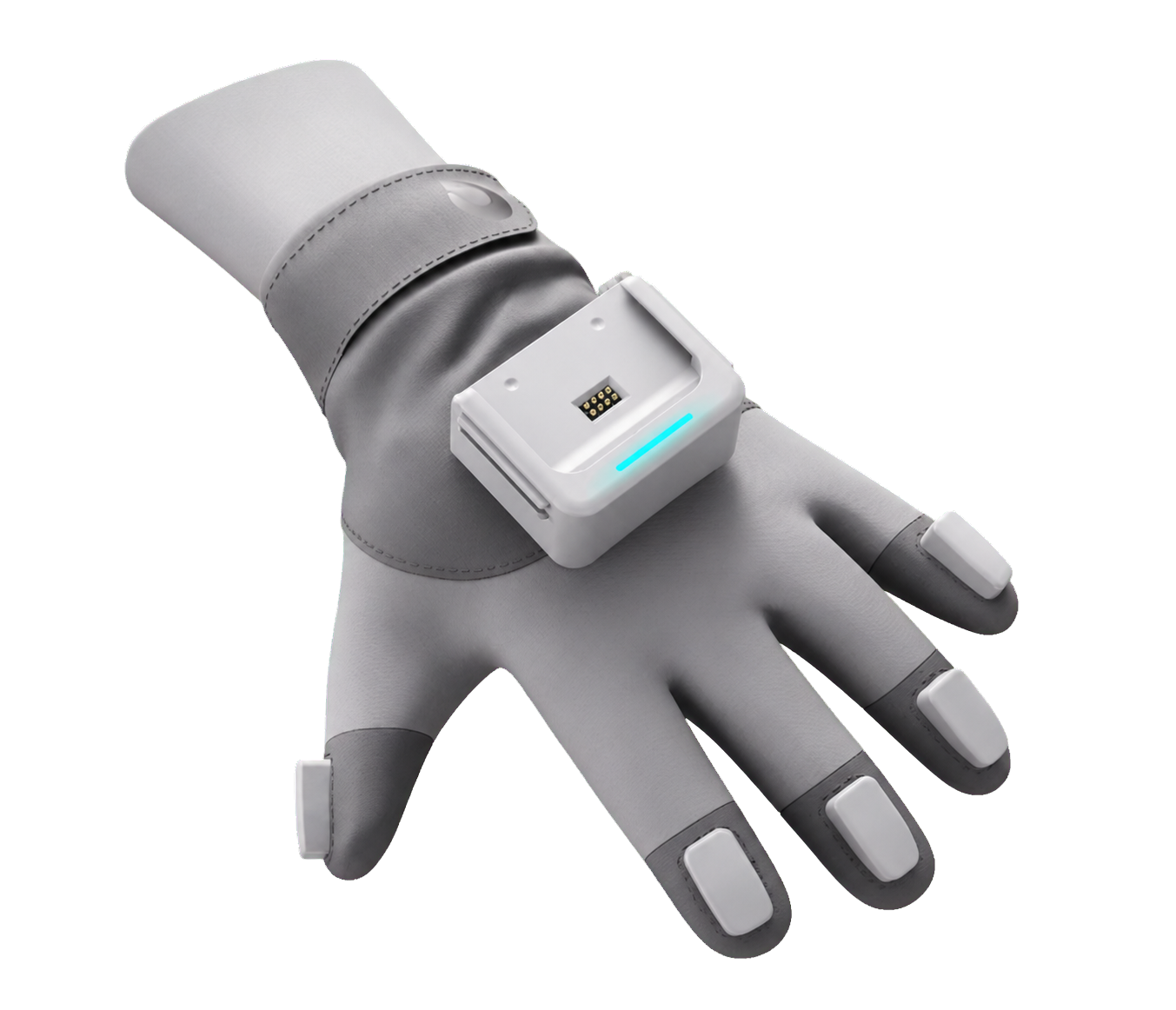 VetraGlove Pro 手部主控模块透明产品图